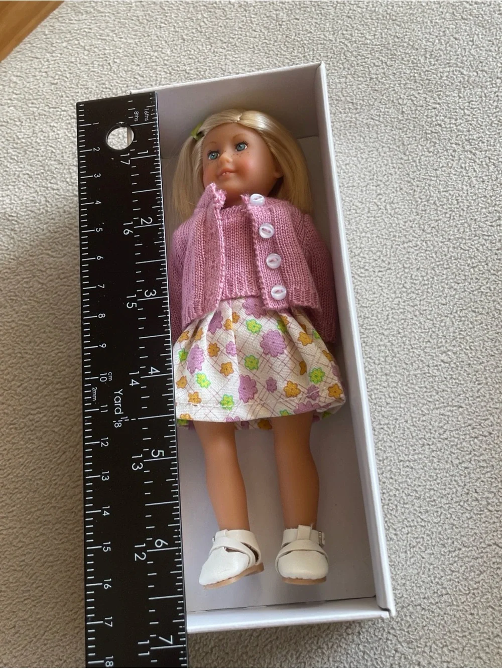 American Girl Mini Doll Collection Kit Kittredge With Box & Book 6.5